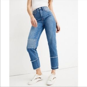 Madewell x ISKO Patched Classic Straight Jeans
